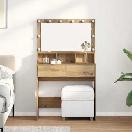 Table de Toilette Chêne artisanal 80 x 41 x 134,5 cm 614876614876
