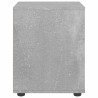 Table de chevet VISNES gris béton 45x40x50 cm bois d'ingénierie 614886614886