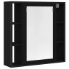 Armoire de salle de bain avec miroir Chêne noir 60 x 16 x 60 cm Bois d'ingénierie 614891614891