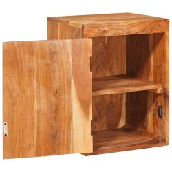 Table de chevet Marron 35 x 33 x 48 cm Bois d'acacia massif 614892614892