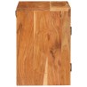 Table de chevet Marron 35 x 33 x 48 cm Bois d'acacia massif 614892614892