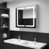 Armoire de salle de bain à miroir LED 80x12,2x68 cm 614894614894