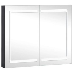 Armoire de salle de bain à miroir LED 80x12,2x68 cm 614894614894