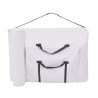 Table de massage pliable à 3 zones 10 cm d'épaisseur Blanc 614901614901