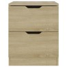 Table de chevet chêne sonoma 40x40x50 cm bois d’ingénierie 614904614904
