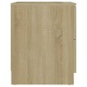 Table de chevet chêne sonoma 40x40x50 cm bois d’ingénierie 614904614904
