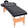 Table de massage pliable à 2 zones 10 cm d'épaisseur Noir 614908614908