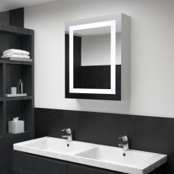 Armoire de salle de bain à miroir LED 50x13x70 cm 614912614912