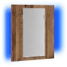 Armoire de salle de bain à miroir LED vieux bois 40x12x45 cm 614913614913