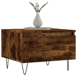 Tables basses 2 pcs chêne fumé 50x46x35 cm bois d'ingénierie 614915614915