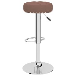 Tabourets de bar lot de 2 marron tissu 614927614927