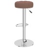 Tabourets de bar lot de 2 marron tissu 614927614927