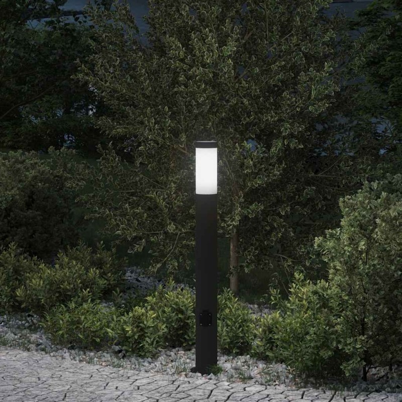 Borne lumineuse avec sortie 80 cm en acier inoxydable IP44 614930614930