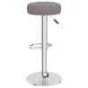 Tabourets de bar lot de 2 taupe tissu 614931614931