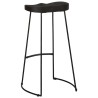 Tabourets de bar lot de 2 noir 45x40x78 cm bois manguier massif 614932614932