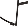 Tabourets de bar lot de 2 noir 45x40x78 cm bois manguier massif 614932614932