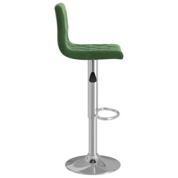 Tabourets de bar lot de 2 vert foncé velours 614933614933