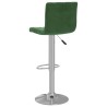 Tabourets de bar lot de 2 vert foncé velours 614933614933