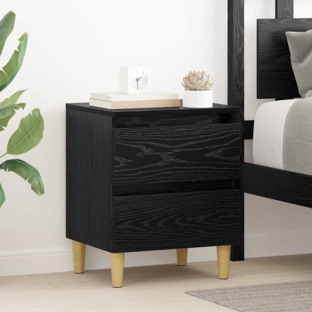 Armoire de lit Chêne noir 40 x 35 x 50 cm Bois d'ingénierie 614934614934