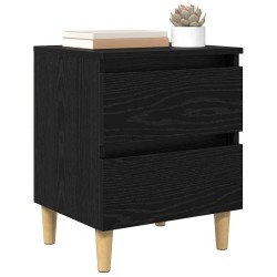 Armoire de lit Chêne noir 40 x 35 x 50 cm Bois d'ingénierie 614934614934