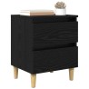Armoire de lit Chêne noir 40 x 35 x 50 cm Bois d'ingénierie 614934614934