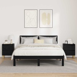 Armoire de lit Chêne noir 40 x 35 x 50 cm Bois d'ingénierie 614934614934