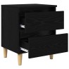 Armoire de lit Chêne noir 40 x 35 x 50 cm Bois d'ingénierie 614934614934