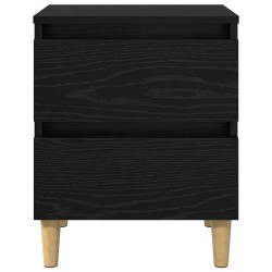 Armoire de lit Chêne noir 40 x 35 x 50 cm Bois d'ingénierie 614934614934