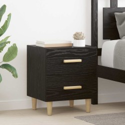 Armoire de lit Chêne noir 40 x 35 x 47.5cm Bois d'ingénierie 614935614935