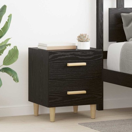 Armoire de lit Chêne noir 40 x 35 x 47.5cm Bois d'ingénierie 614935614935