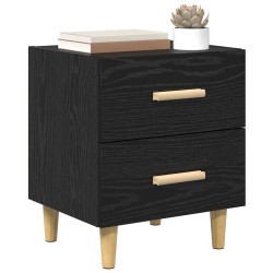 Armoire de lit Chêne noir 40 x 35 x 47.5cm Bois d'ingénierie 614935614935