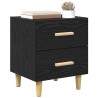 Armoire de lit Chêne noir 40 x 35 x 47.5cm Bois d'ingénierie 614935614935