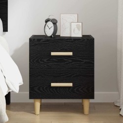 Armoire de lit Chêne noir 40 x 35 x 47.5cm Bois d'ingénierie 614935614935