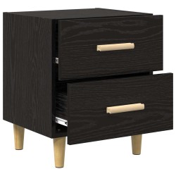 Armoire de lit Chêne noir 40 x 35 x 47.5cm Bois d'ingénierie 614935614935