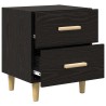 Armoire de lit Chêne noir 40 x 35 x 47.5cm Bois d'ingénierie 614935614935