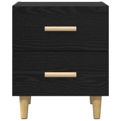 Armoire de lit Chêne noir 40 x 35 x 47.5cm Bois d'ingénierie 614935614935