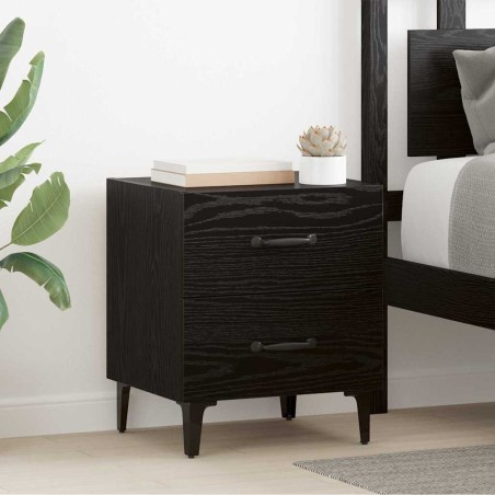 Armoire de lit Chêne noir 40 x 35 x 47,5 cm Bois d'ingénierie 614936614936