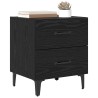 Armoire de lit Chêne noir 40 x 35 x 47,5 cm Bois d'ingénierie 614936614936