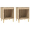 Tables de chevet 2 pcs Chêne sonoma 40x35x50 cm 614939614939