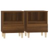 Tables de chevet 2 pcs Chêne marron 40x35x50 cm 614940614940