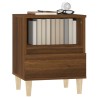 Tables de chevet 2 pcs Chêne marron 40x35x50 cm 614940614940