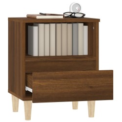 Tables de chevet 2 pcs Chêne marron 40x35x50 cm 614940614940