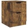Tables de chevet 2 pcs chêne fumé 40x40x50 cm bois d'ingénierie 614941614941