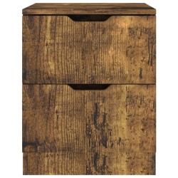 Tables de chevet 2 pcs chêne fumé 40x40x50 cm bois d'ingénierie 614941614941