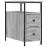 Tables de chevet 2 pcs sonoma gris 30x60x60cm bois d'ingénierie 614943614943