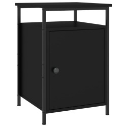 Tables de chevet 2 pcs noir 40x42x60 cm bois d'ingénierie 614944614944