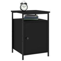 Tables de chevet 2 pcs noir 40x42x60 cm bois d'ingénierie 614944614944