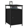 Tables de chevet 2 pcs noir 40x42x60 cm bois d'ingénierie 614944614944