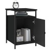 Tables de chevet 2 pcs noir 40x42x60 cm bois d'ingénierie 614944614944