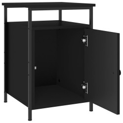 Tables de chevet 2 pcs noir 40x42x60 cm bois d'ingénierie 614944614944